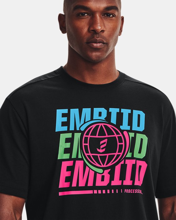 Men's UA Embiid 21 T-Shirt, Black, pdpMainDesktop image number 3